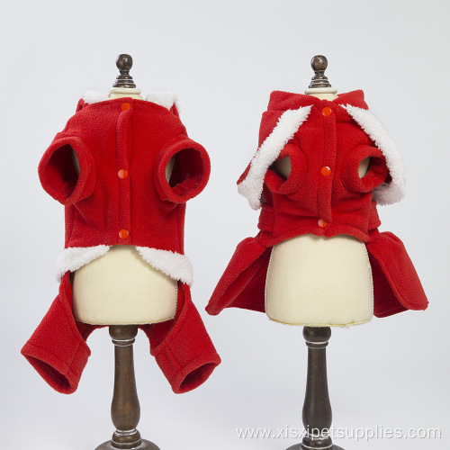 Soft and comfortable Christmas small dog clothes